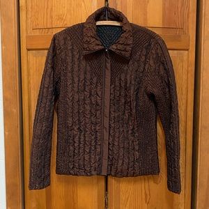 UBU Crinkle Reversible Cinnamon and Black Jacket